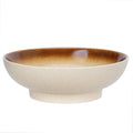 10" Decorative Bowl Ceramic Fruit Bowl for Kitchen Counter Coffee Table  Dining Room Table Centerpiece Bowel Entryway Key Holder & Jewelry Organizer(Wheat Gold)