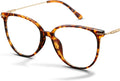 Gaoye Blue Light Blocking Glasses - Trending Round TR90 Frames  Metal Arms  UV400 Protection - Matching Soft Case