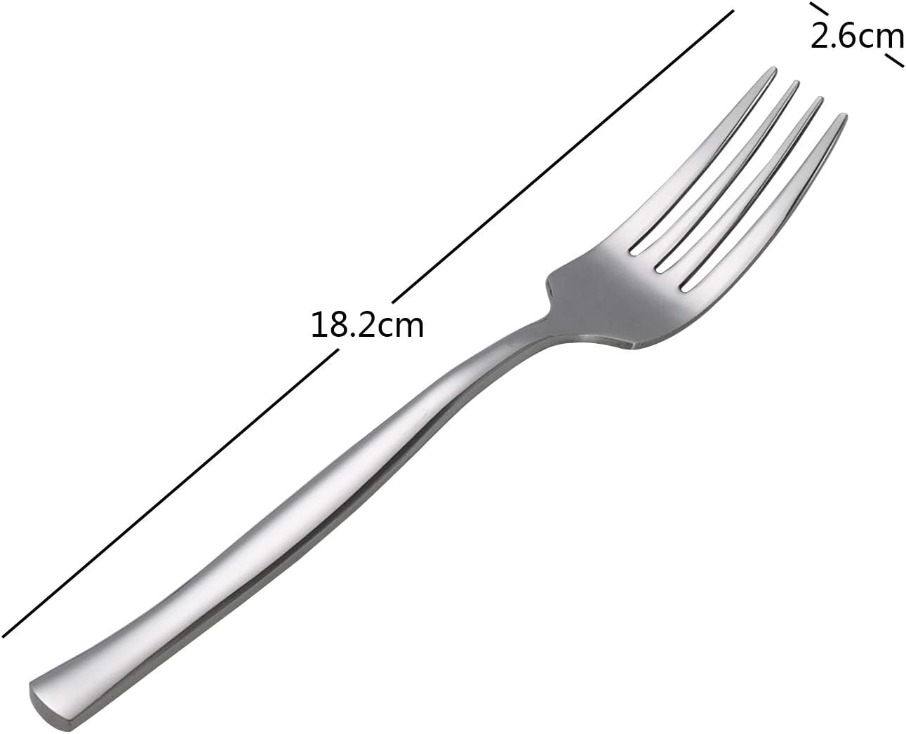 12-Piece Dessert Forks  Stainless Steel Salad Fork