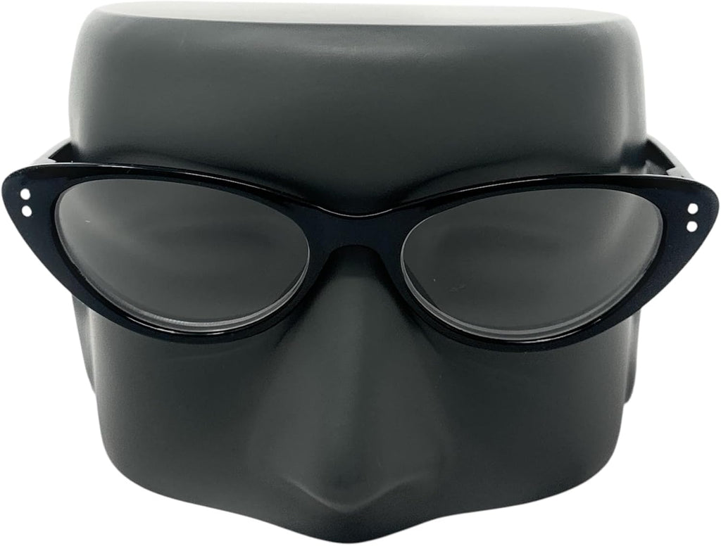 The Audrey Vintage Cat-Eye Reading Glasses for Women  Retro Readers with Case