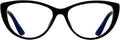 ANDWOOD Blue Light Blocking Glasses Women Bluelight Blocker Computer Cateye Clear Cat Eye Eyeglasses Frame AR003