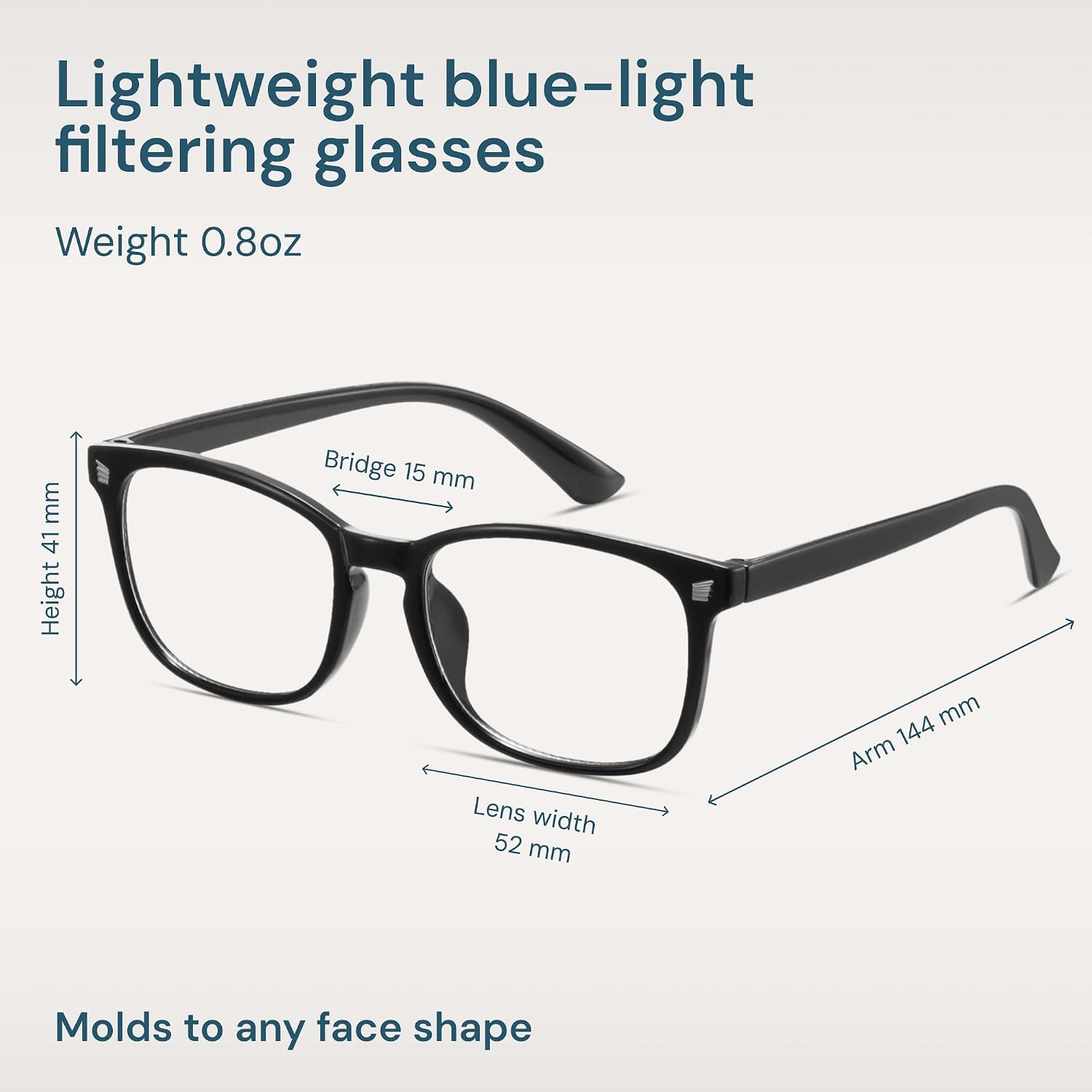 Gaoye Black Blue Light Glasses for Computer & Gaming - Anti UV Ray Lenses  Scratch-Resistant & Comfort Fit