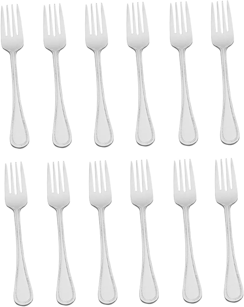 Wallace Continental Bead 18/10 Stainless Steel Salad Fork (Set of Twelve)