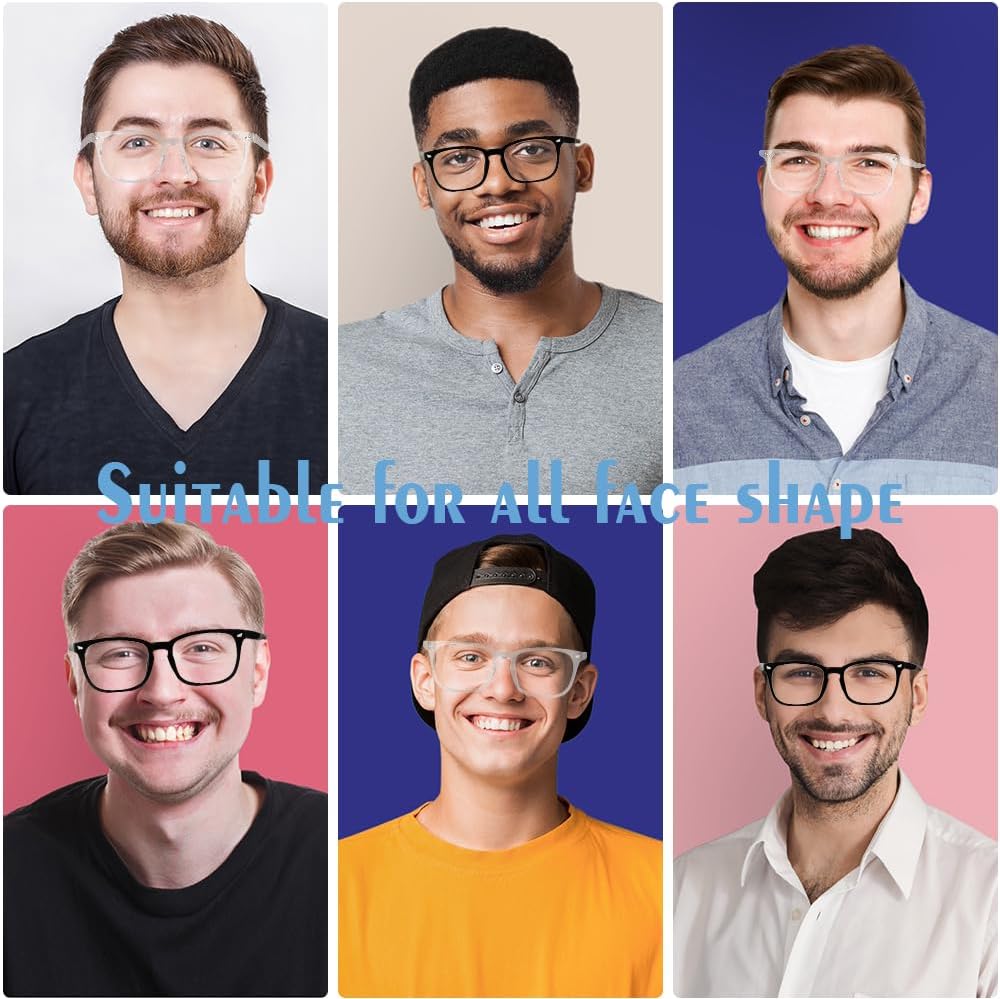 Blue Light Blocking Glasses  2 Pack Blue Light Glasses Men  Blue Light Glasses Women Eyeglasses Bluelight Eyestrain