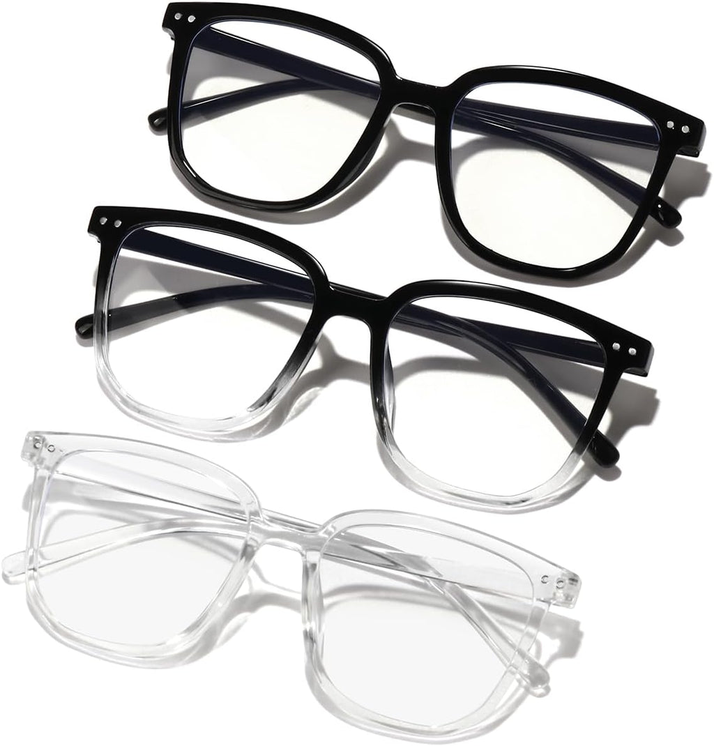 Blue Light Blocking Glasses for Women Men Fashion Square Blue Blockers Glasses Computer/TV/Phones/Gaming Glasses