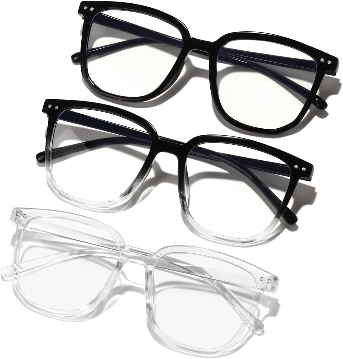 Blue Light Blocking Glasses for Women Men Fashion Square Blue Blockers Glasses Computer/TV/Phones/Gaming Glasses