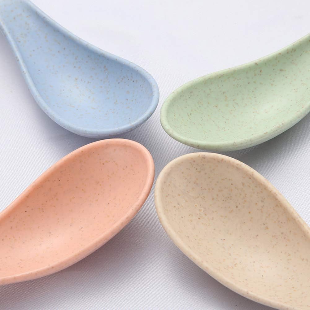 Soup Spoons  Microwave Dishwasher Safe Meal Spoon  4 Pcs 5.9 Inch Europe Style spoon Sets for Kid or Adult