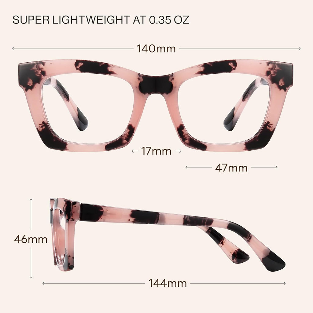 CCVOO 2.5 Oprah Style Reading Glasses for Women  Stylish Eyeglasses  Blue Light Readers for Women  Cheaters