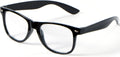 Spooktacular Creations Nerd Glasses  Black Fake Glasses with Clear Lenses Costume Props Halloween Cosplay for Men Women Adult Halloween Accessories Outfit