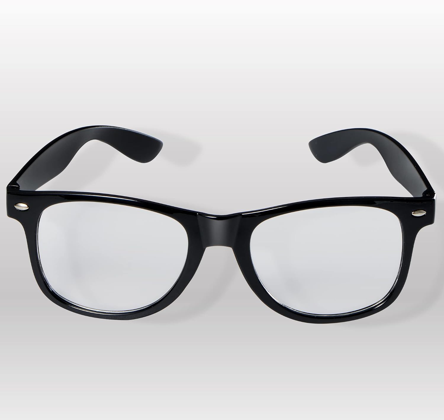 Spooktacular Creations Nerd Glasses  Black Fake Glasses with Clear Lenses Costume Props Halloween Cosplay for Men Women Adult Halloween Accessories Outfit