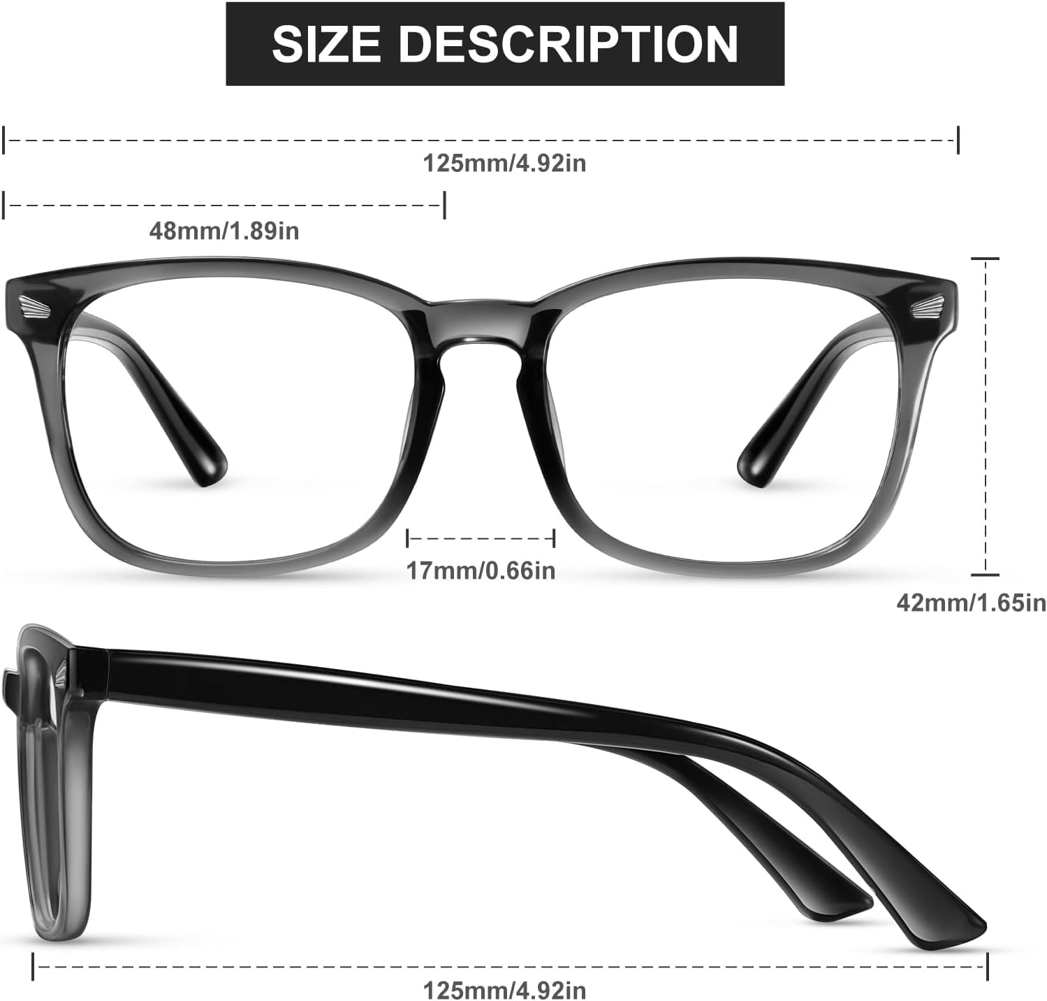 Okany Blue Light Glasses for Kids 3 Pack Blue Light Blocking Glasses for Girls Boys Computer Gaming Screen Glasses  Anti Glare Eyestrain Teen Fashion Glasses Age 3-10 (Grey Black+Transparent+Leopard)