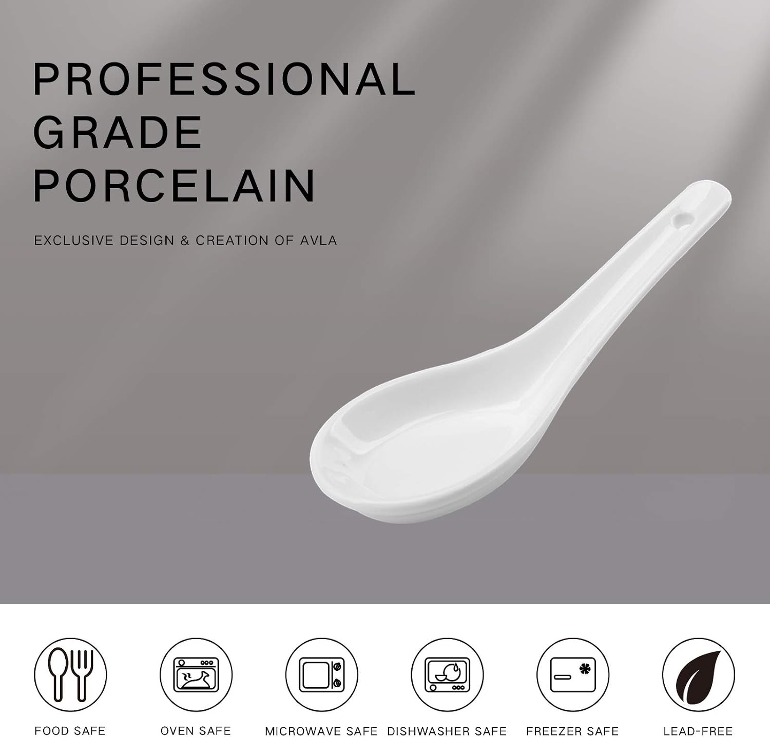 Yopay 24 Pack Soup Spoon Ceramic Asian Ramen Spoons  5 Inch Small White Porcelain Spoons  Dessert Spoon for Kids Adults Appetizer Wonton Dumpling Miso Pho Macaron  Dishwasher Safe  Oven Safe