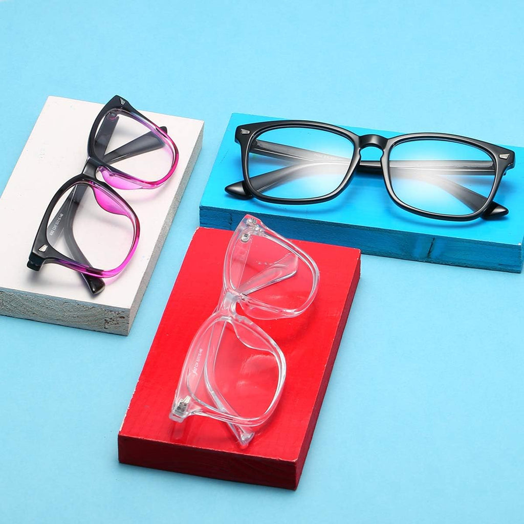 Unisex Stylish Square Non-Prescription Eyeglasses Clear Lens Glasses