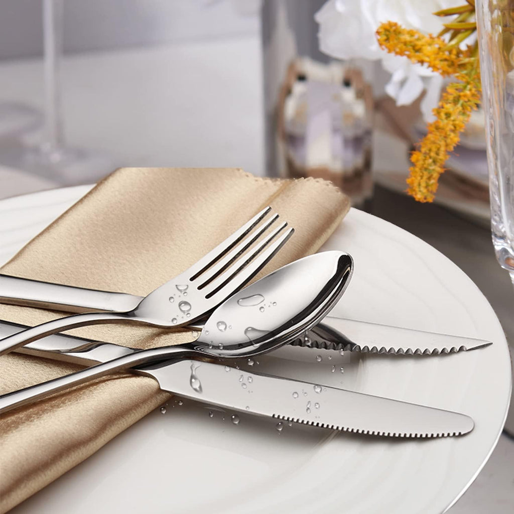 Forks Salad Forks Set of 6 Top Food Grade Stainless Steel Forks Silverware Set  Flatware Forks Cutlery Forks 6.5 Inches  Mirror Polished & Dishwasher
