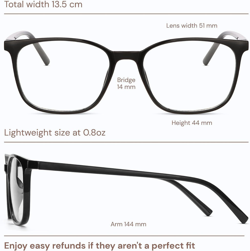 Gaoye Ultralight Blue Light Glasses for Women - Computer Protection Glasses for All Day Comfort - Anti UV Glare & Eyestrain