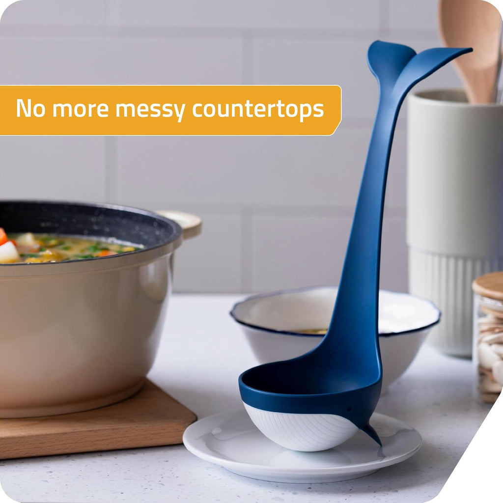 Peleg Design Souper Tail Soup Ladle - Ideal for Cooking  Serving Soup  Stew  and more – Fun and Decorative Ladle Spoon during Meals or Gatherings