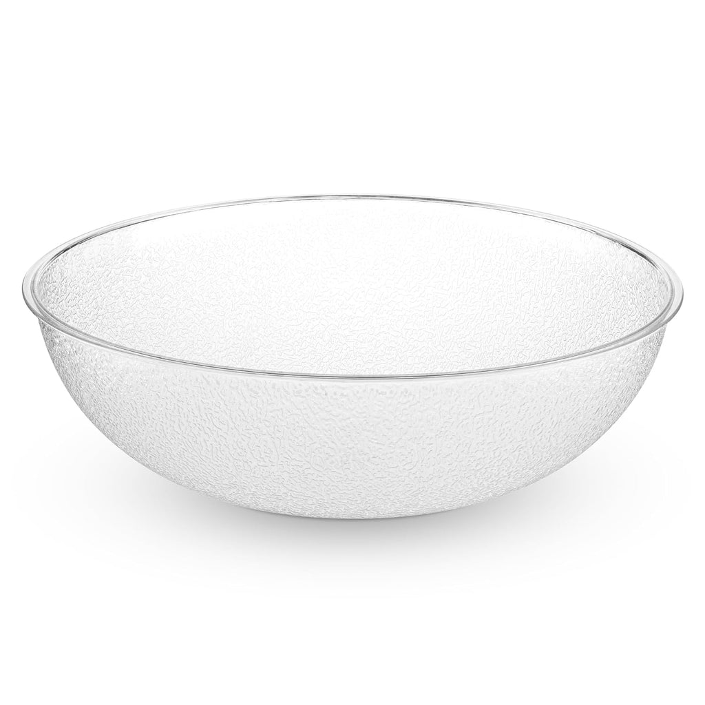 Carlisle FoodService Products 721507 Round Pebbled Salad Serving Bowl  11 Quart  Clear