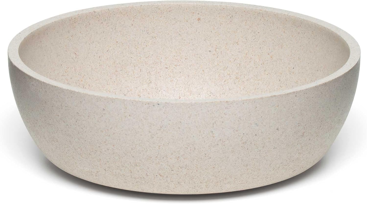 Loving Pets - Dolce Bamboo - Eco-Friendly Pet Bowls & Dishes for Dog  Cats  Puppy Food and Water Bowl -Sustainable and Dishwasher Safe  Made with Real Bamboo (Medium  Oat-Beige)