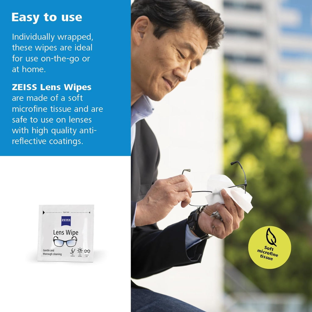 ZEISS Pre-Moistened Alcohol Wipes  Glasses Cleaner  400 Count