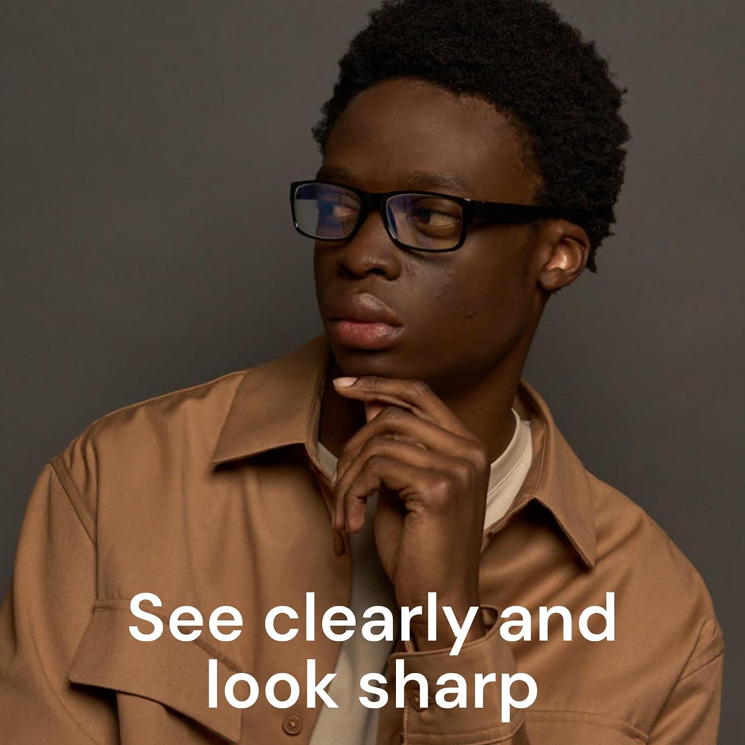 Gaoye 2-Pack of Reading Glasses +0.75 - Blue-Light Filter  UV Protection - Readers with Rectangle Frames