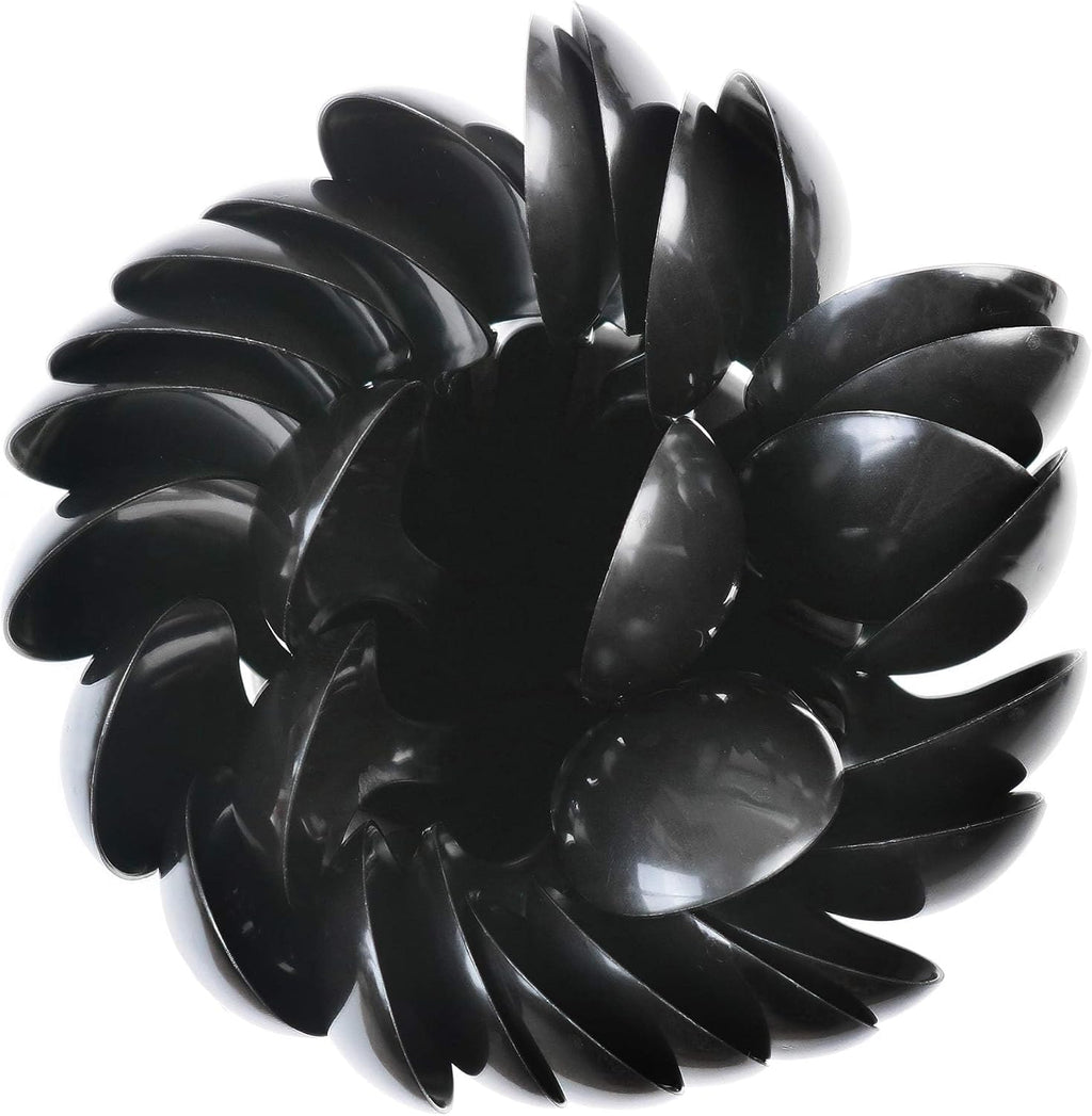 HeavyWeight Disposable Plastic Cutlery (Soup Spoons - Black  100)