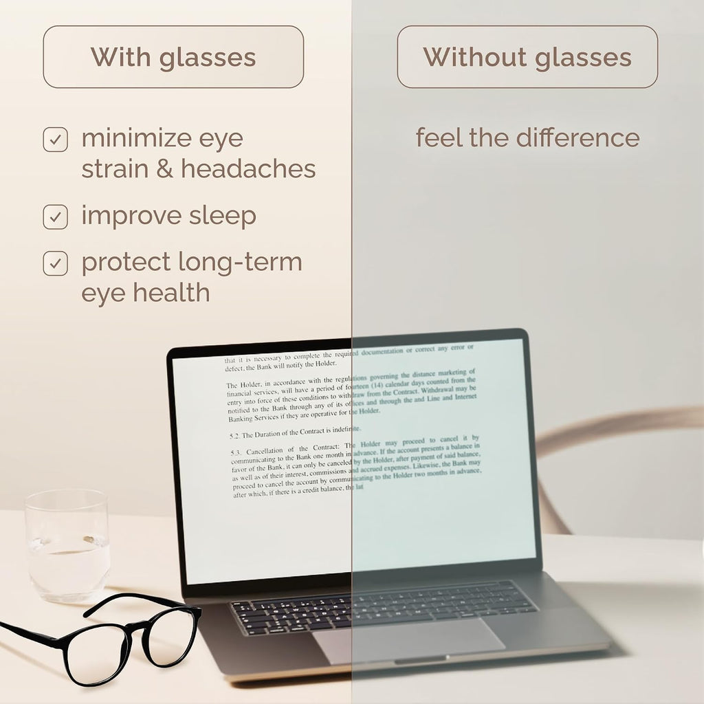IBOANN Chic & Comfy Blue Light Glasses for Women - 3-Pack Round Frames  Screen-Ready Style with UV Protection Coating