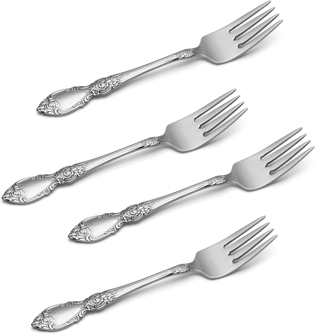 Oneida Wordsworth Everyday Salad Forks 18/0 Stainless Steel  Set of 4  Silver