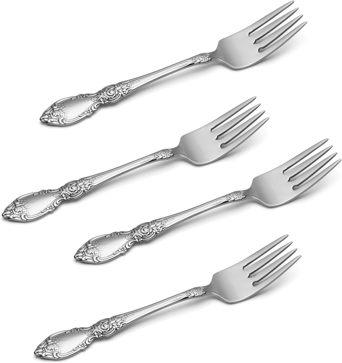 Oneida Wordsworth Everyday Salad Forks 18/0 Stainless Steel  Set of 4  Silver