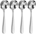 KEAWELL Premium 7" Louise Soup Spoons  18/10 Stainless Steel  Dishwasher Safe (4)