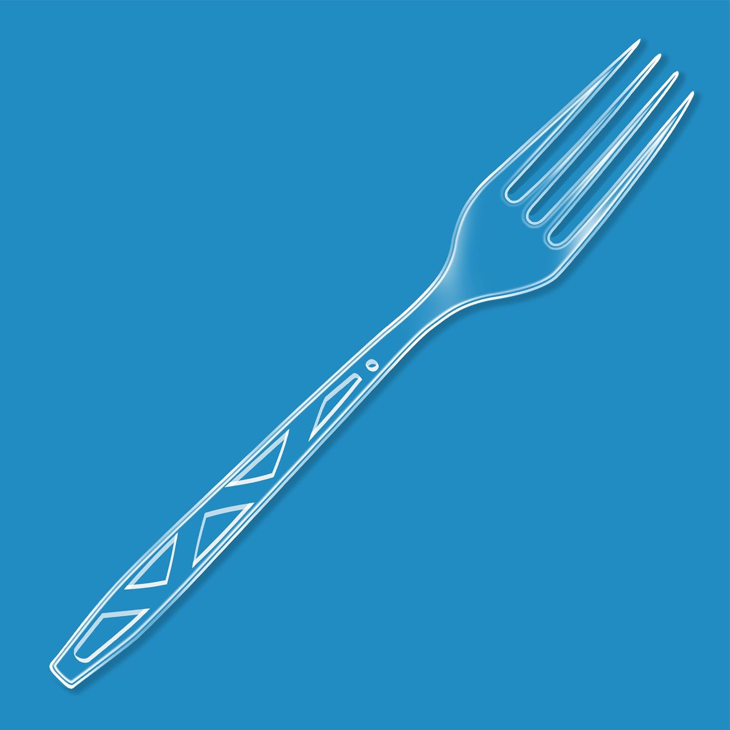 Amazon Basics Disposable Clear Plastic Forks  Premium Quality  100 Count  Large Pack