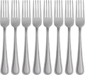 Oneida Silverware Set  Tress Everyday Flatware 8-Piece Dinner Forks Set  Service For 8  18/0 Stainless Steel  Rust Resistant  Dishwasher Safe  Home And Kitchen Utensils (Silver  8 Piece)