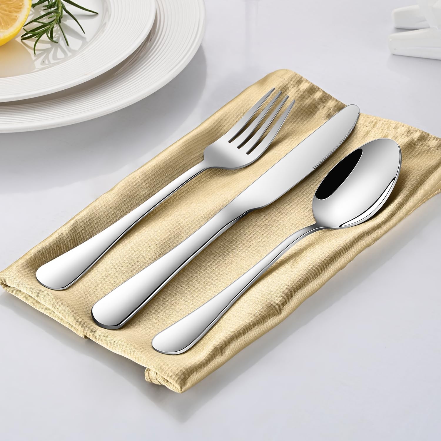 Dinner Forks 8-Piece 8 Inches Stainless Steel Table Fork Dishwasher Safe Flatware Forks Food Grade Mirror Polishing Silverware Main Fork For Home Restaurant Or Hotel