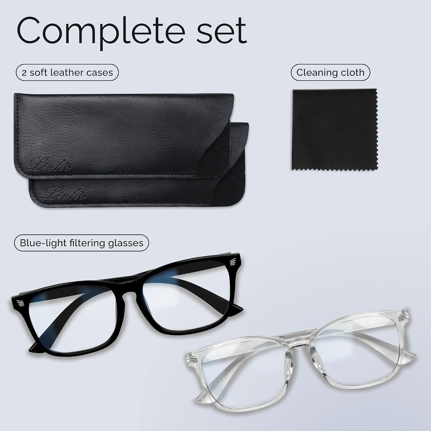 livho High Tech Blue Light Glasses - Advanced Blue Light Blocking Computer Glasses - Screen Fatigue & UV Protection