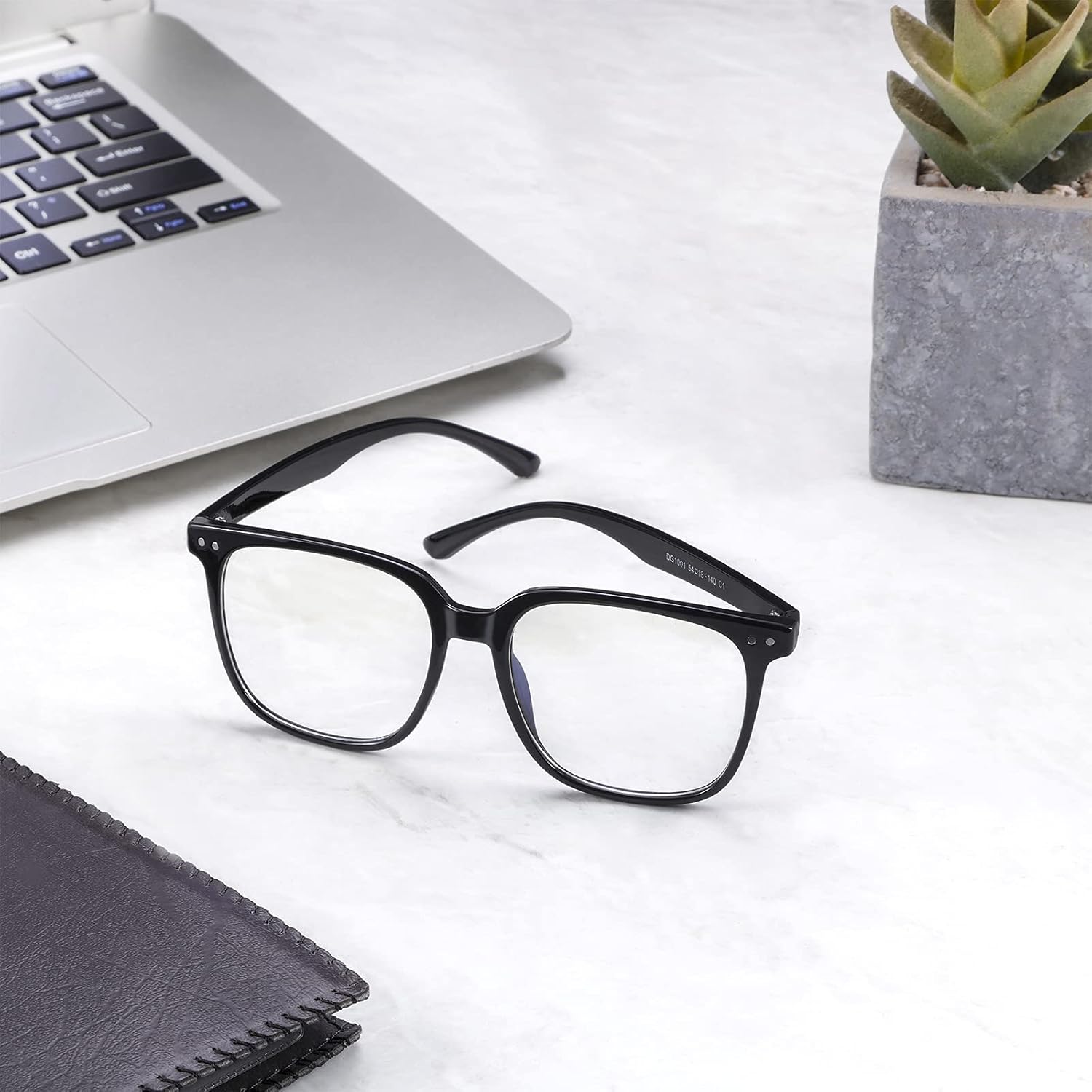 Oversized Square Blue Light Blocking Glasses for Women and Men - Gaming & Computer Anti-Fatigue