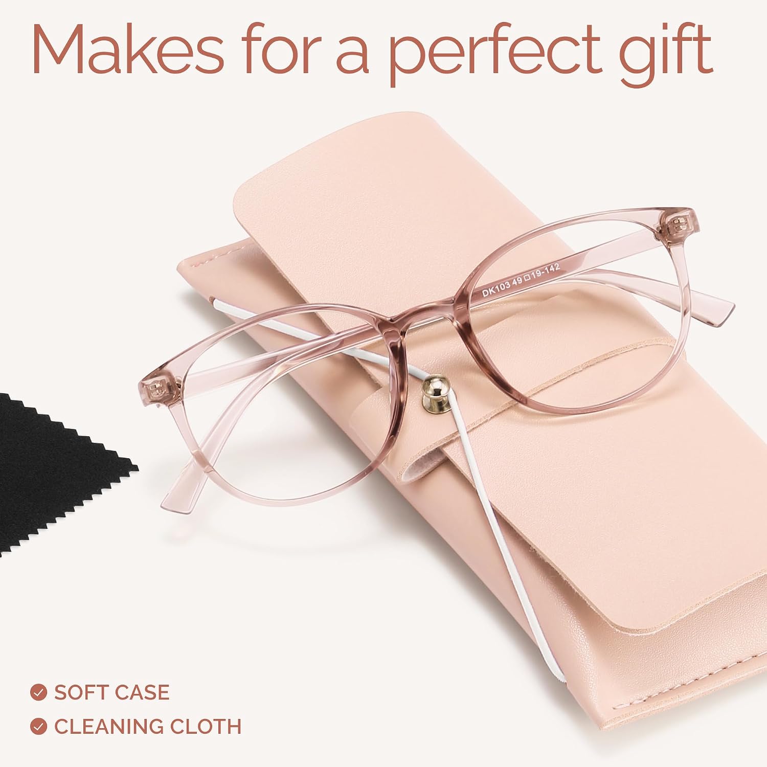 miyya Blue Light Blocking Glasses Women  Fashion Round Transparent Anti Blue Light Glasses with Anti Eyestrain & UV Glare