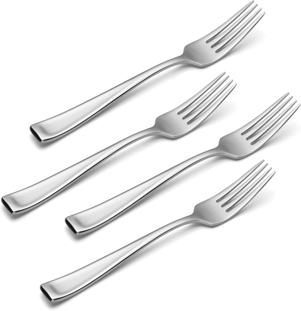 Oneida Moda Dinner Forks  Set of 4 Silver Dinner Forks  Set of 4
