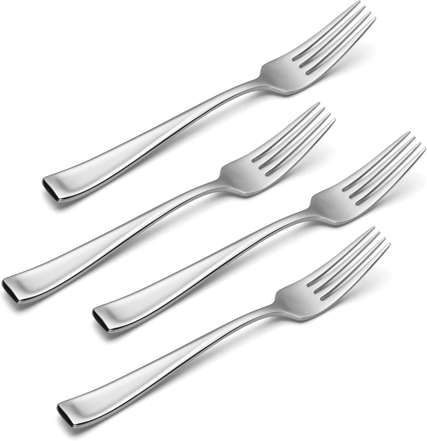 Oneida Moda Dinner Forks  Set of 4 Silver Dinner Forks  Set of 4