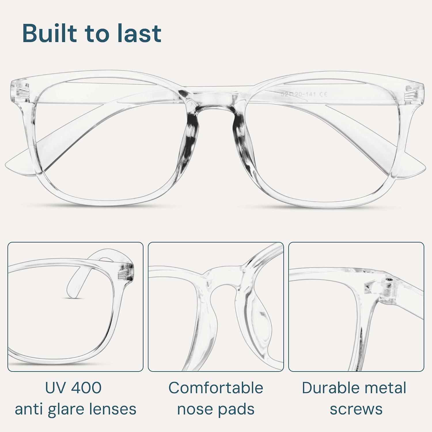 Blue Light Blocking Glasses - Fashion Square Eyeglasses  Anti UV Ray Computer Gaming Glasses Blue Blockers for Women/Men