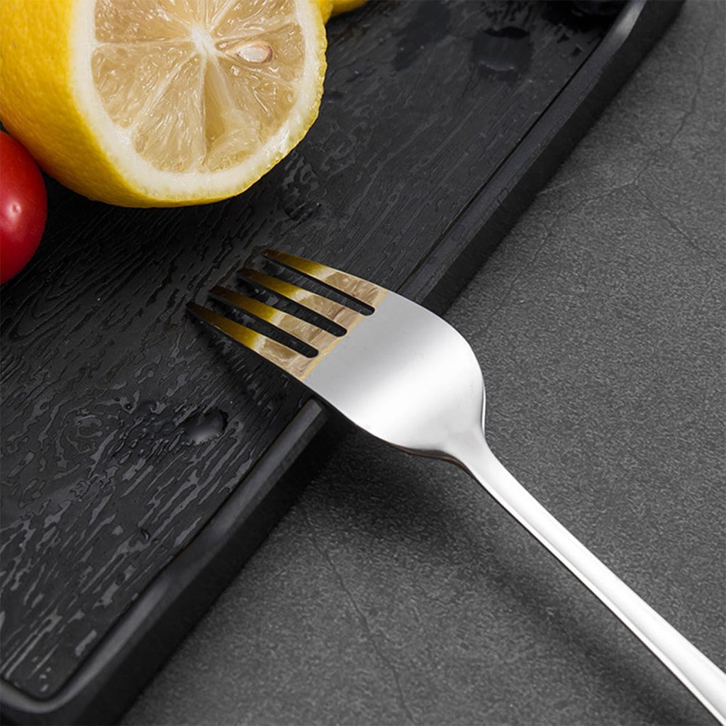 Salad Forks Mirror Polished Stainless Steel Dessert Forks Set  Silverware Dishwasher Safe Use for Home Kitchen Party Restaurant- Set of 12  6.9 Inches