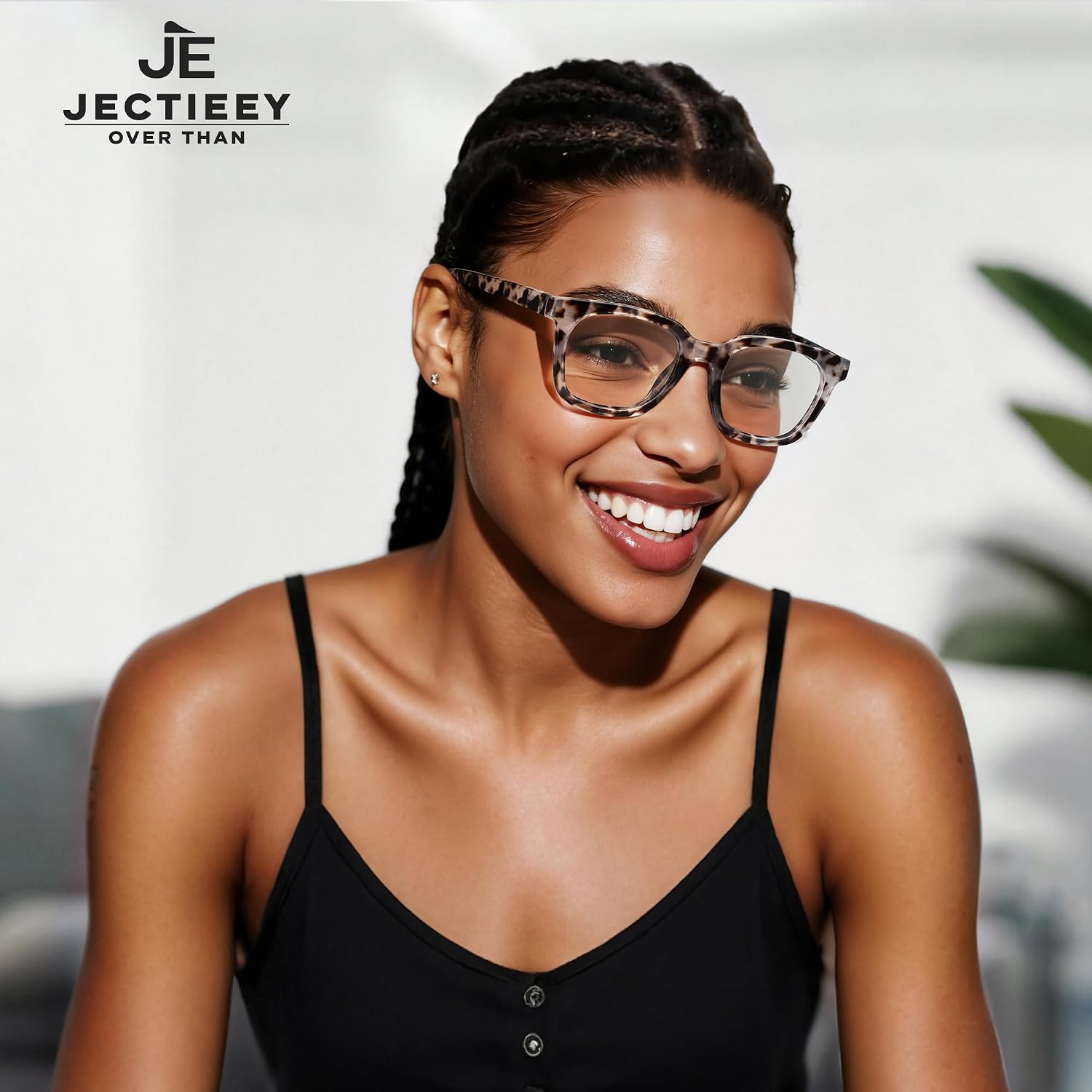 Blue Light Blocking Glasses for Women Men Oversize Fashion Squre Anti Eyestrain Glasses for Gaming/Reading/TV