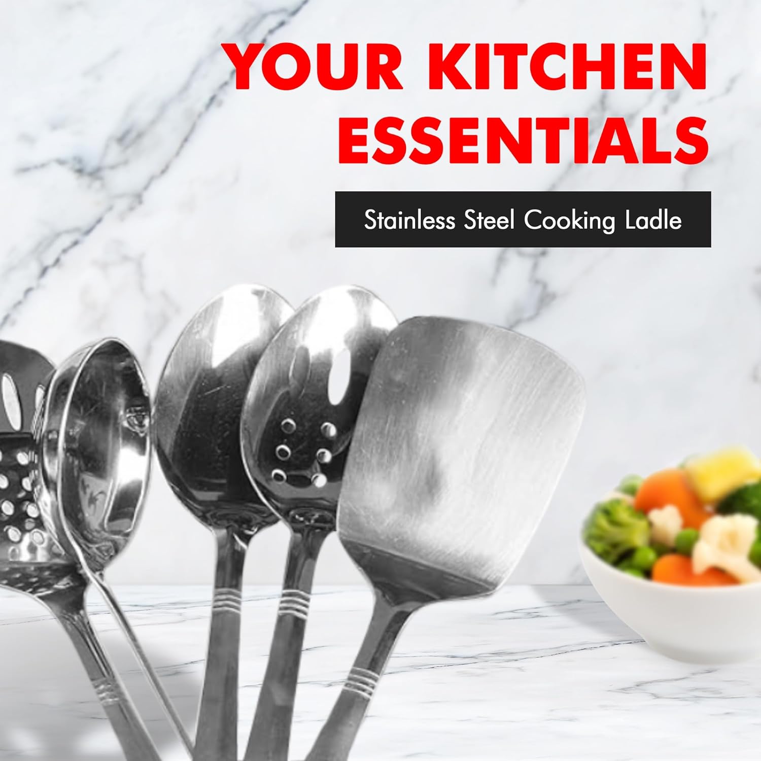 Chef Craft Select Cooking Ladle  11.5 inch  Stainless Steel