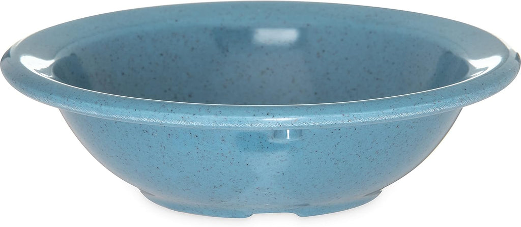 Carlisle FoodService Products Kingline Reusable Plastic Bowl Fruit Bowl with Rim for Home and Restaurant  Melamine  4.75 Ounces  Sandshade  (Pack of 48)