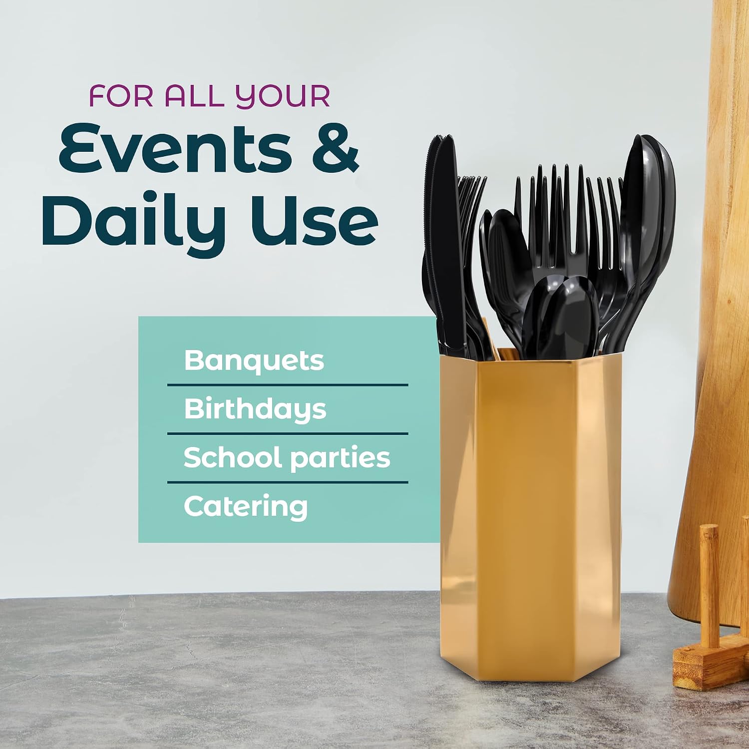 Plastic Spoons Heavy Duty - Soup Spoons - Disposable Spoons Utensils - Cutlery for Parties and Events Pack of 500