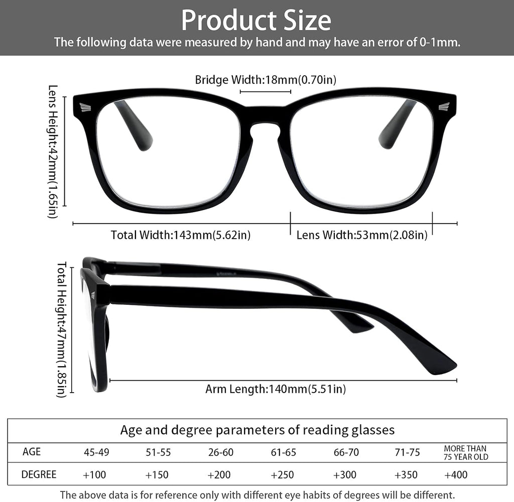 VIDEBLA 5 Pack Blue Light Blocking Reading Glasses Spring Hinge Readers for Women Men Anti UV Ray Filter Nerd Eyeglasses