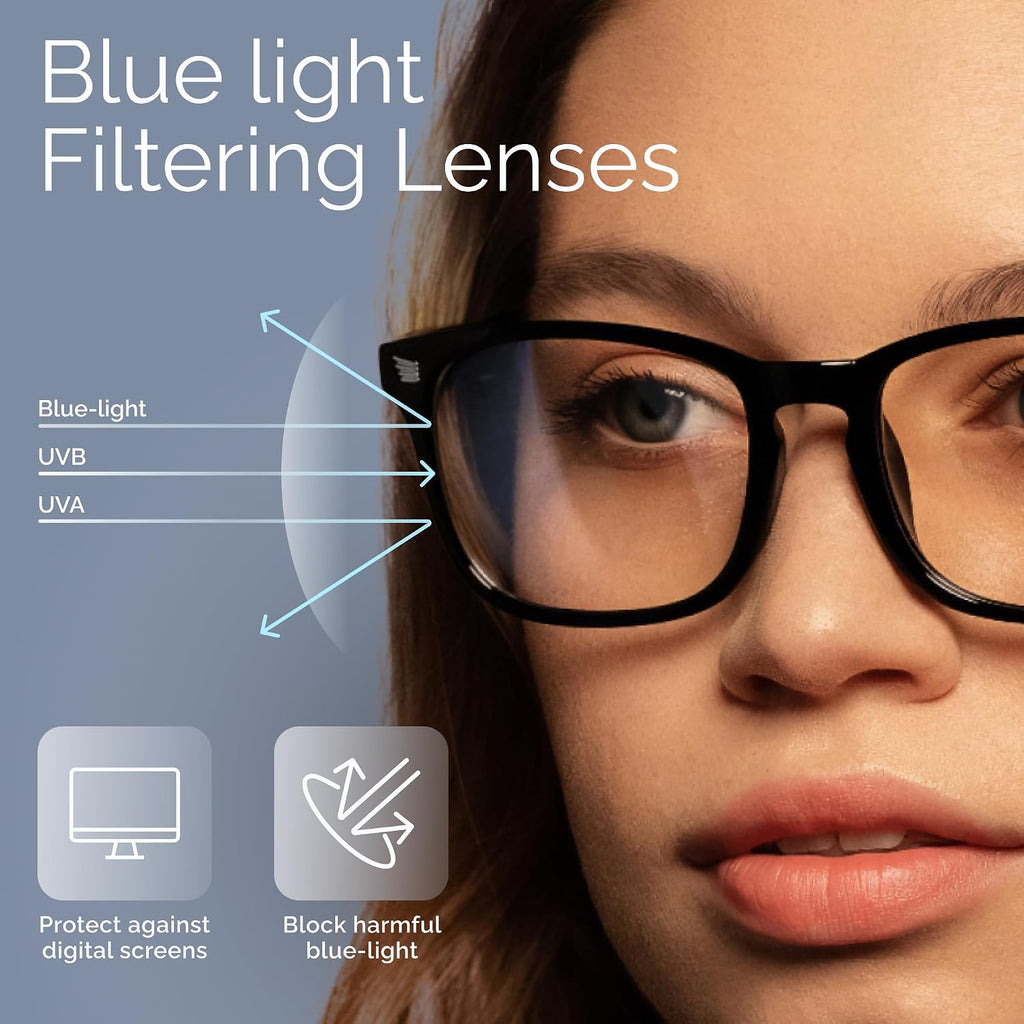 GIBLOGO Reading Glasses for Women/Men Eye Glasses Blue Light Reading Glasses Cheaters Eyeglasses