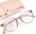 miyya Blue Light Blocking Glasses Women  Fashion Round Transparent Anti Blue Light Glasses with Anti Eyestrain & UV Glare