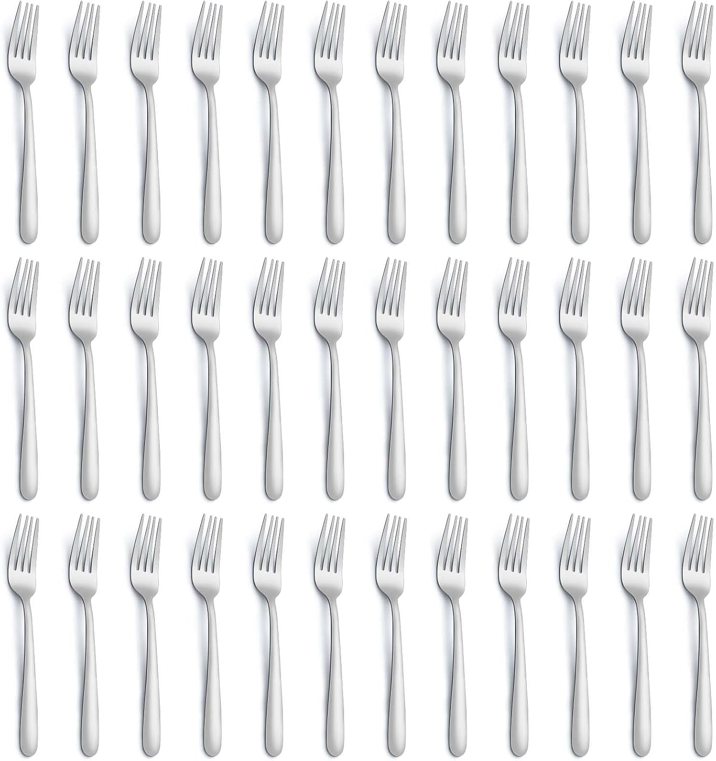 36 Piece Salad Forks  7 Inch Small Forks in Stainless Steel mirror polished and Dishwasher Safe  Used For Tasting Cakes and Fruits