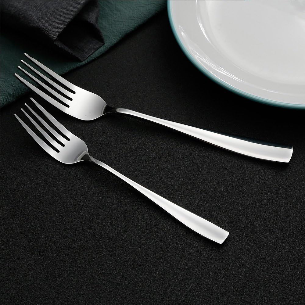 Stainless Steel Dinner/Salad Forks Set 24-Piece 8 Inches