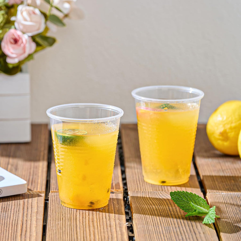 Lilymicky 1000 PACK 9 oz Clear Plastic Cups  9 Ounce Disposable Drinking Cups for Birthday Parties  Picnics  Ceremonies  and any Events