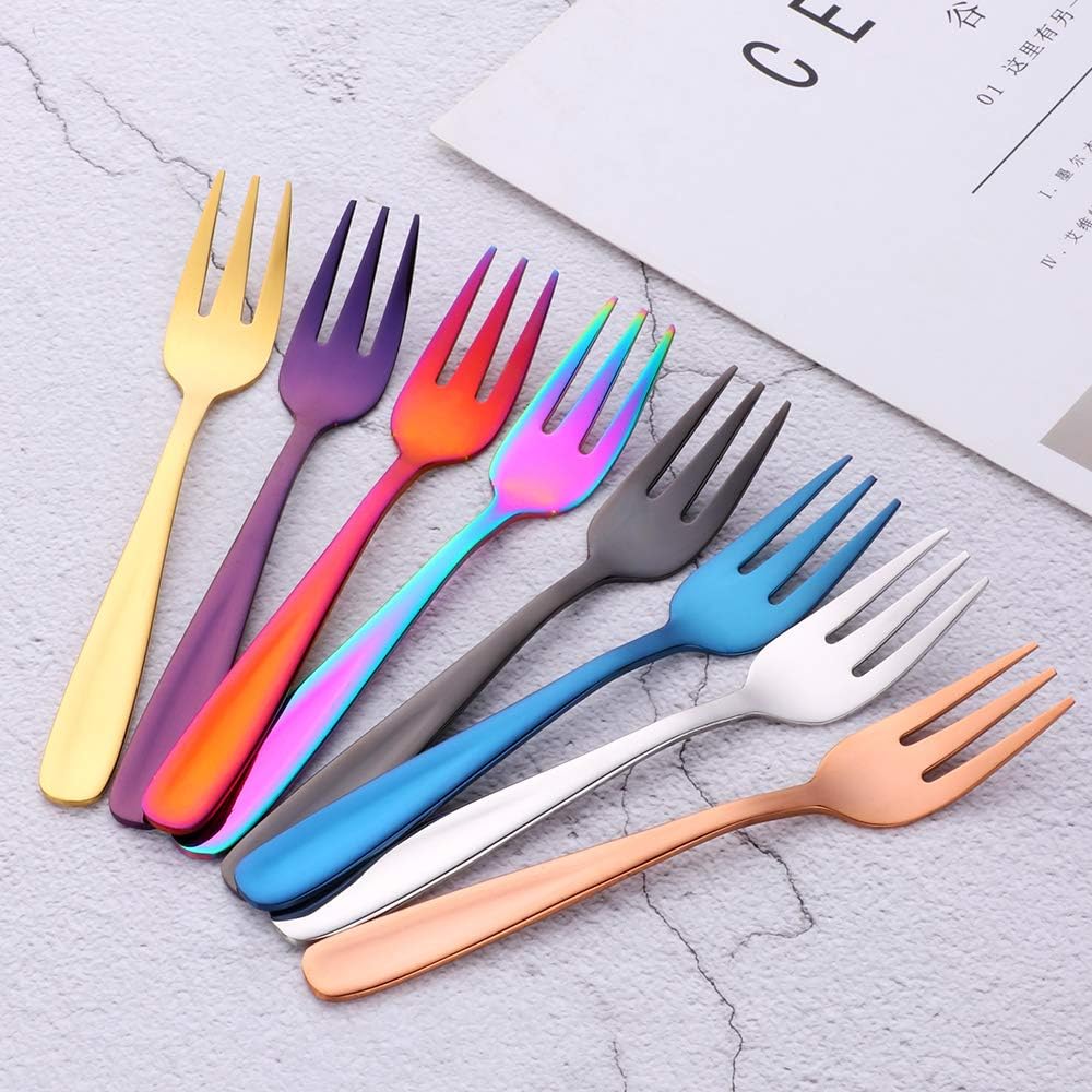 5.5 Inch Salad Forks Appetizer Forks Dessert Fork  Set of 8